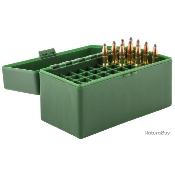 Bote de rangement Vert 50 munitions cal. 30-06 MEGALINE