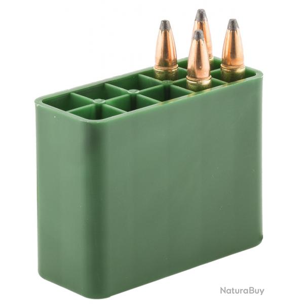 Bote de rangement Vert 10 munitions cal. 308Win au 9.3x74r MEGALINE