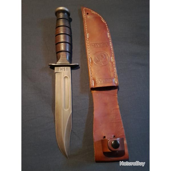 Ka-bar usmc vintage anne 801217 combat survie tactique bushcraft camps