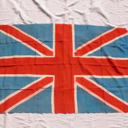 WW2/POSTWAR DRAPEAU ANGLAIS UNION JACK 113 CM SUR 73 CM