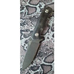 FREETIGER - Couteau lame fixe - Acier 8Cr14MoV - Manche Micarta - Étui Kydex