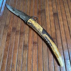 COUTEAU CORNILLON BOIS DE CERF PAR VITRY FRÈRE A PARIS DEPUIS 1795 VERS 1850  XlX Éme