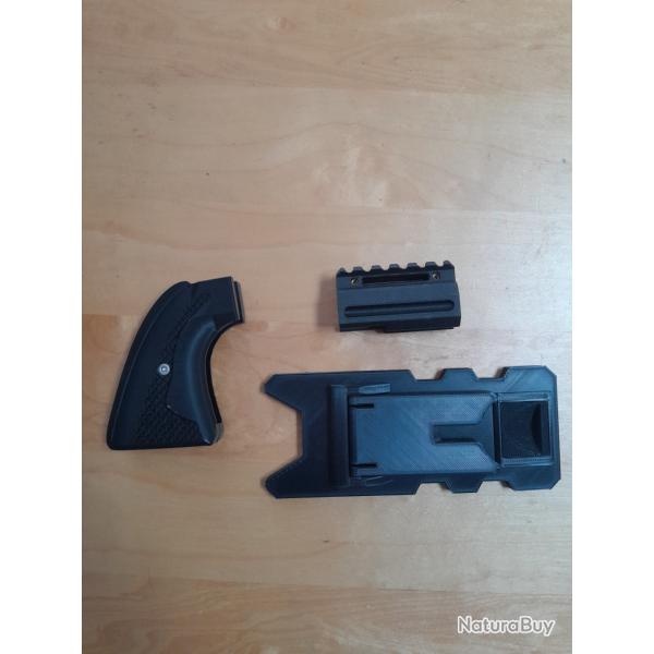 Poign pistolet DATAC,rail DATAC et support de rechargement pour colt 1851