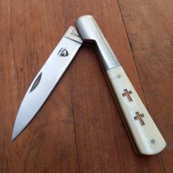 Grand Couteau VENDETTA  23 cm Manche en Corne Rodhoide