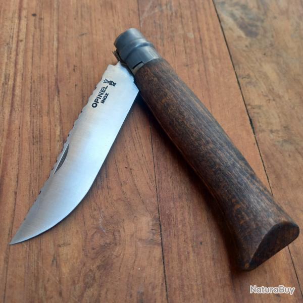 Joli Couteau OPINEL N 10 avec Tire Bouchon  Manche en Bois