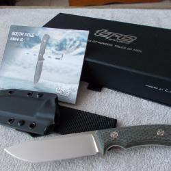 COUTEAU TRC KNIVES SOUTH POLE ACIER ELMAX / NO CHRIS REEVE/ NO AL MAR