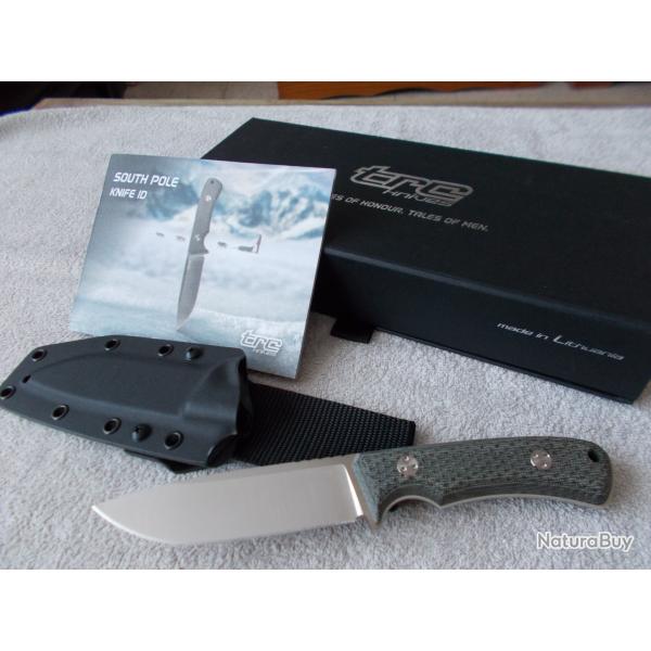 COUTEAU TRC KNIVES SOUTH POLE ACIER ELMAX / NO CHRIS REEVE/ NO AL MAR