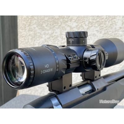 Viseur Lunette DISCOVERY HD 3-12x44 FFP - Pour Fusil .338LM .50BMG, Tube 30mm, étanche