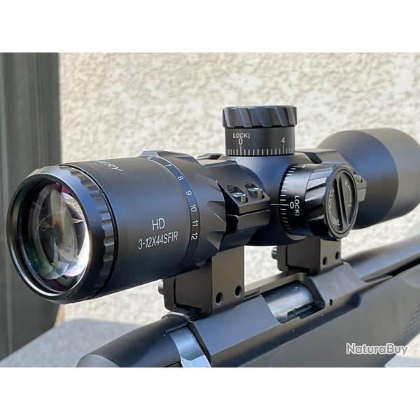 Lunette de tir COMPACTE, DISCOVERY HD 3-12x44 SFRIR FFP  TBE