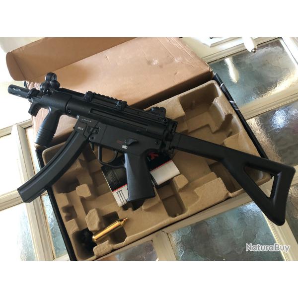 Rplique CO2 Pistolet mitrailleur MP5 K PDW Heckler & Koch Cal 4.5 Billes acier