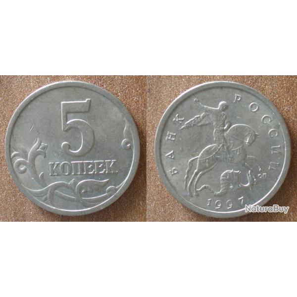 Russie 5 Kopeck 1997 Piece Kopeks Kopek Rouble Roubles URSS Kopecks