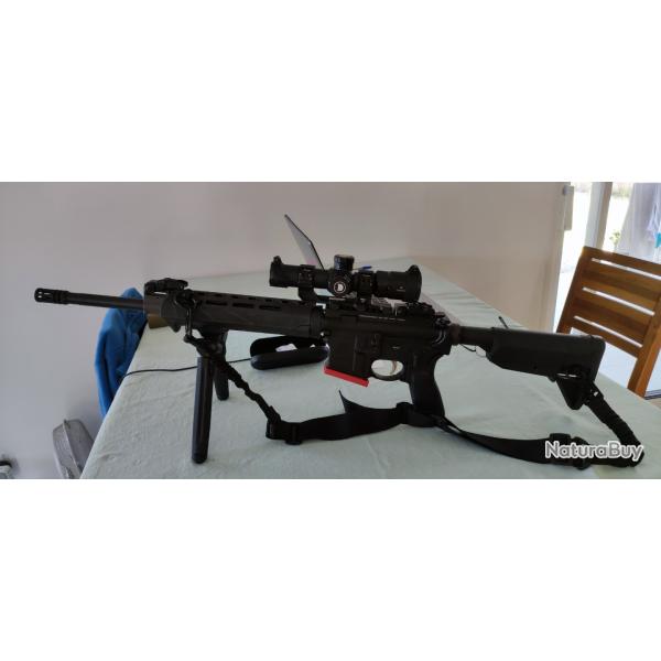 Springfield Armory Saint M-Lok  calibre 223 + Lunette Discovery  2-12x24 avec montage + Bi-pied