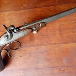 Gros pistolet à percussion,de tir ou duel second empire.