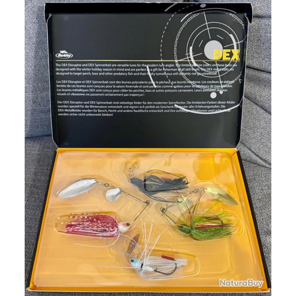 dex metal baits limited edition gift box berkley , avec 2 spinnerbaits et 2 chatterbaits