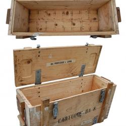 Caisse à munitions en bois de surplus Europ-Arm