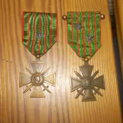 croix de guerre 14/18 1915 et 1916