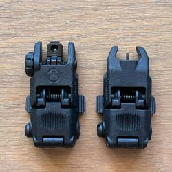 Hausse et Guidon MAGPUL MBUS Gen2 pour AR15 NOIR