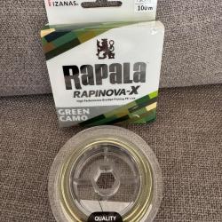Tresse rapala rapinova X Green 100m 120lb 0,50mm