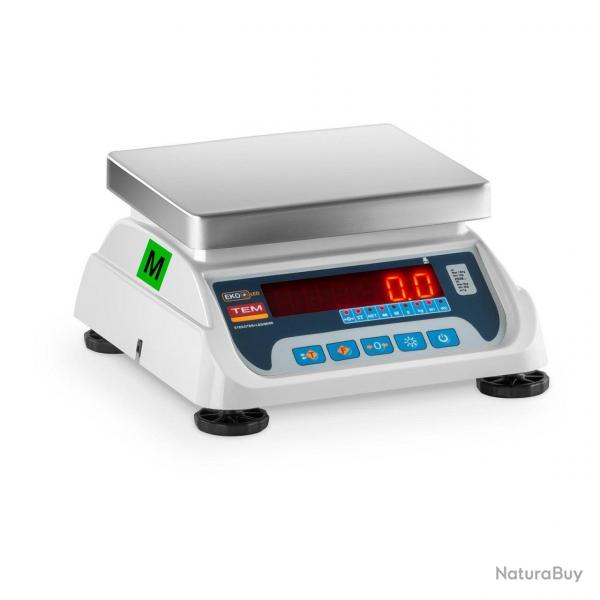 Balance poids-prix - Calibrage certifi - 1,5 kg / 0,5 g - 3 kg / 1 g - LED 14_0000067