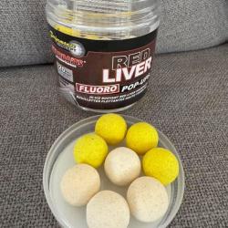 Pop up fluoro red liver 20mm , 80gr