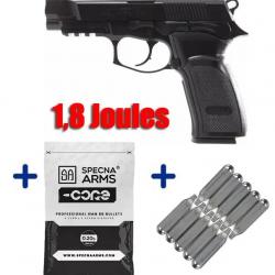 Pack Airsoft Bersa Thunder 9 Pro 1.8J Co2