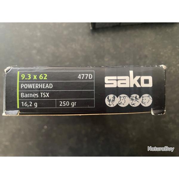 Barnes TSX 9,3x62 sako powerhead