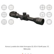 Lunette De Tir KONUS KonusPro M30 1-4x24 - Réticule Éclairé, Antichoc, Fabriqué En Italie