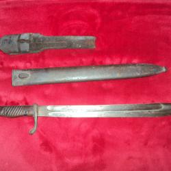 ancienne baïonnette Allemande objet arme blanche collection guerre WW1 WW2 militaire