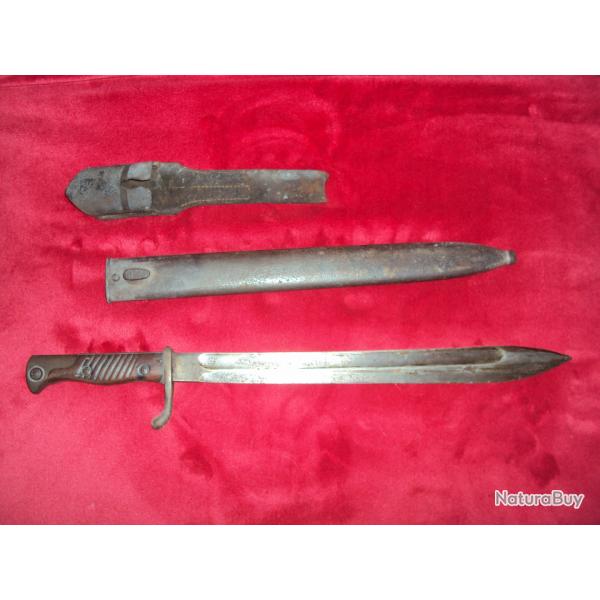 ancienne baonnette Allemande objet arme blanche collection guerre WW1 WW2 militaire