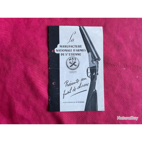 Brochure Manufacture Nationale D'armes De St Etienne