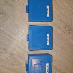 3 boîtes rangement munitions 9x19 DILLON