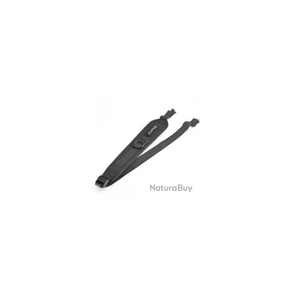 lingue Tactique Rglable avec Emerillons QD Verrouillables pour AR15 AK47 et Fusils de Chasse Noir