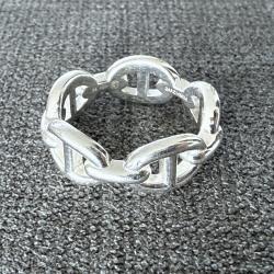 Bague HERMES neuve en argent - chaine d'ancre - taille 54 - Hermès