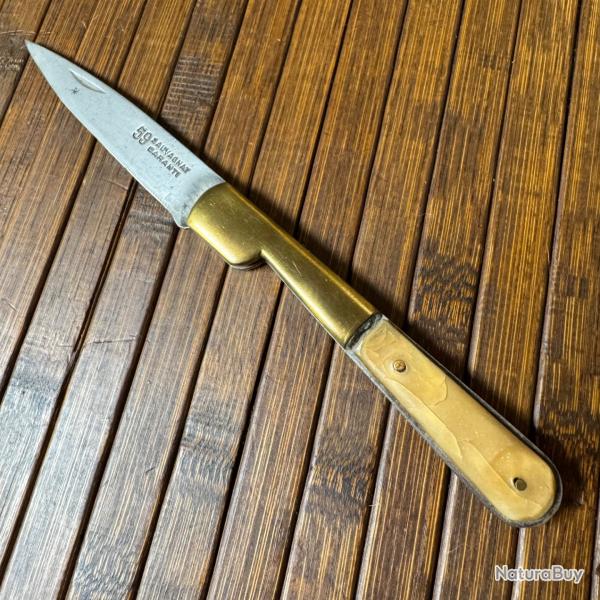 ANCIEN COUTEAU VINTAGE VENDETTA CORSE PAR 59 SAUVAGNAT A THIERS