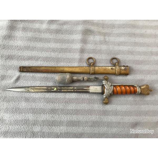 Dague de la marine militaire allemande (Kriegsmarine, ww2); seconde guerre mondiale.