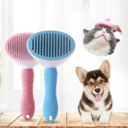 2x Brosse Chiens Chats Autonettoyante Brosse poils morts Enlèvement jusqu'à 95%