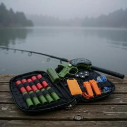 Kit de Sécurité Nautique FithOS - Lanceur, Fusées et Cartouches Sonores Compatible 12/50 Gomme cogne