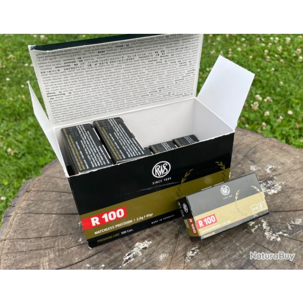 Lot de 400 munitions 22lr RWS R100