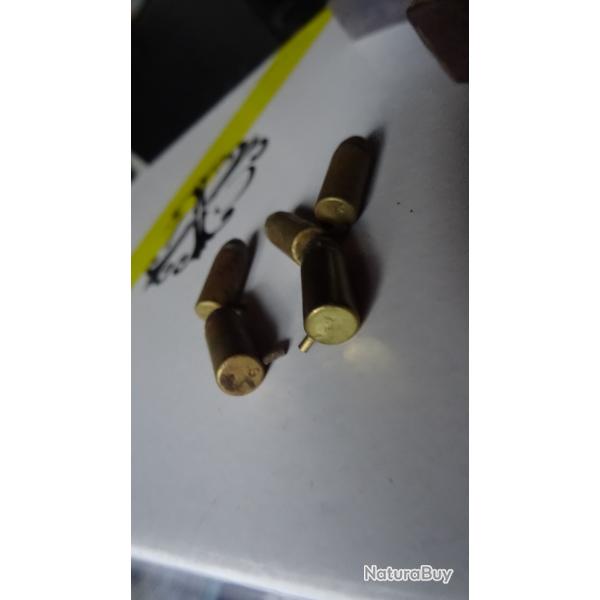 5 balles  a broches 7mm pour revolver