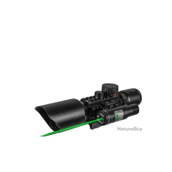 FIRE WOLF 3-10x42 lunette tactique optique Rticule rouge/vert Zoom rglable  Modle M9** Vert