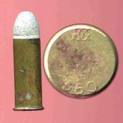 .360 revolver N°5 - RARE marquage SFM en relief : GG 360 - balle plomb - amorçage central interne