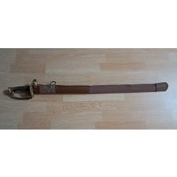 Sabre Modèle 1845/1855 modifié 1882 avec fourreau et housse de protection, coulaux klingenthal
