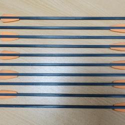 lot de 10 traits carreaux fleches carbone 15" (38cm) pour arbalète EK Archery R9 RX Cobra / System