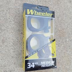 WHEELER collier avec niveau bulle pour lunette 34mm hauteur MEDIUM
