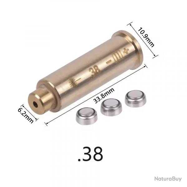 DESTOCKAGE Collimateur Balle Laser Cal .38 BORE SIGHTER Rglage Fusil