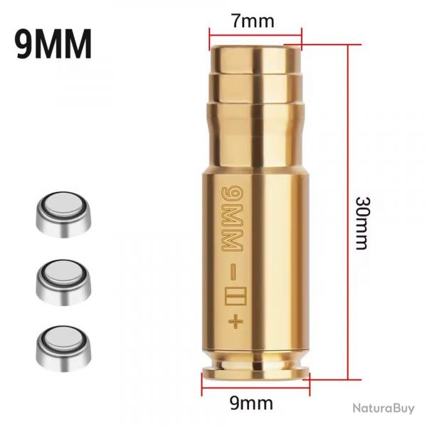DESTOCKAGE Collimateur Balle Laser BORE SIGHTER Rglage Fusil Carabine 9mm Longue Lunette