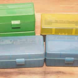 lot de 5 boites MTM A vides pour 50 cartouches 22 H ,222, 223