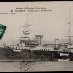 CPA - Marine Militaire Française - CARNOT - Cuirasse a tourelles - N°3106