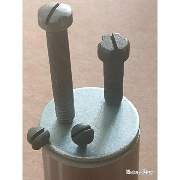 Lot de 2 vis de botier pour Mauser 98 G98 98k et divers + 2 contre vis ( #c )