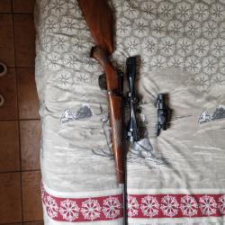 Mauser 66 calibre7x64 + swarovski 6x42 + point rouge tasco